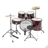Kép 2/5 - SOUNDSATION EDK22B-WR - 5 részes dobszett, hársfa testtel, sárgaréz cintányérokkal, Borvörös
