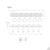 Kép 2/5 - SD-91MG-05M-N-L6 - Electric Guitar Machine Heads Set, L6 Lock, Nickel