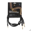 Kép 2/2 - Soundsation WM-MJ2J50 - Wiremaster adapterkábel Mini jack sztereo 3,5 - 2 x Jack 6,3 Mono / 5m