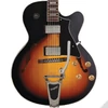 Kép 2/3 - Cort YorktownBV-TAB with bag félakusztikus gitár tokkal, Bigsby-vel, tobacco sunburst + Választható ajándék