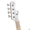 Kép 9/16 - Cort NJS5-WHT with bag elektromos basszusgitár, 5 húros, prémium tokkal, fehér