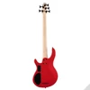 Kép 6/6 - Cort C5-Deluxe-CRD elektromos basszusgitár, Markbass Preamp, öthúros, piros
