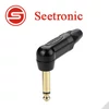 Kép 1/3 - Seetronic SP2RX-BG Mono 6,3 pipa jack dugó aranyozott (fekete)