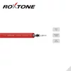 Kép 1/3 - Roxtone GC060TR Ø7mm professzionális gitárkábel (transparent piros)
