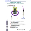 Kép 3/3 - Roxtone TGJJ100L5-TPR 6,3 Jack - 6,3 Jack professzionális gitárkábel, 5m (transparent lila)