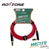 Kép 1/2 - Roxtone MGJJ170L5-TRD Master series 6,3 Jack - 6,3 pipa Jack professzionális gitárkábel, 5m (transparent piros)