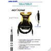 Kép 2/2 - Roxtone GGJJ100L5 6,3 Jack mono - 6,3 Jack mono professzionális gitárkábel, 5m (fekete)