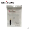 Kép 2/3 - Roxtone RJ089S-BG Sztereo 3.5 aranyozott jack dugó (fekete)