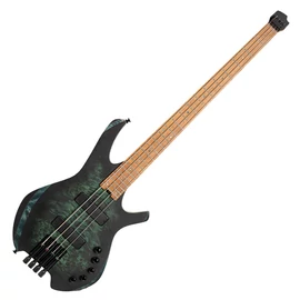 Cort Space4-SDG with bag elektromos basszusgitár, Bartolini hangszedők, fej nélküli, csillagpor zöld