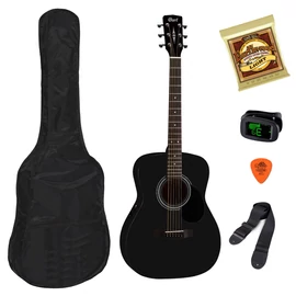 Cort AF510E-BKS akusztikus folkgitár szett EQ-val, fekete szatén