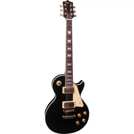 Vision LSG-3 elektromos gitár fekete test, arany hardver