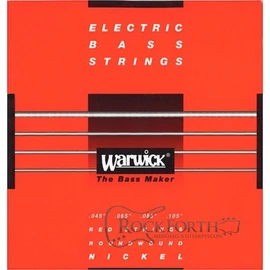 42200 Warwick Red Label 4 Húros 045 - 105 / Rozsdamentes Acél Basszusgitárhúr