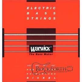42210 Warwick Red Label 4 Húros 040 - 100/ Rozsdamentes Acél Basszusgitárhúr