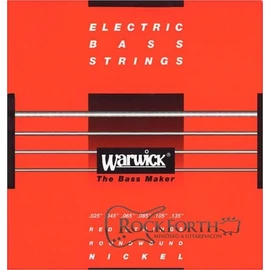42401 Warwick Red Label 6 Húros 025 - 135/ Rozsdamentes Acél Basszusgitárhúr