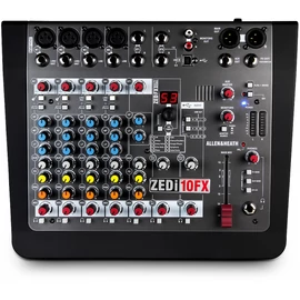 Allen&Heath ZEDi-10FX, kisformátumú keverő, 4 monó/2 sztereó csatorna, 24/96 USB 4X4, effekt