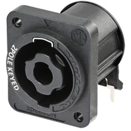 Neutrik NL2MDXX-H-3 speakON, kétpólusú hangfalcsatlakozó aljzat (papa)