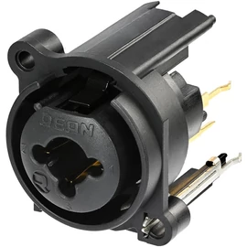 REAN 3P XLR - 6,3 mm sztereó jack COMBO mama csatlakozóaljzat, kapcsolható jack