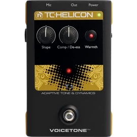 TC Helicon VoiceTone T1 adaptív dinamika és hangszín ének/gitár pedál