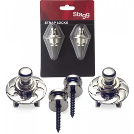 Stagg SSLS-1 CR GITÁR PÁNT ZÁR - STRAP LOCKS