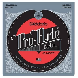 D'Addario EJ45FF klasszikus gitár húrkészlet pro-arte, húrkészlet carbon, normal tension