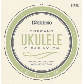 D'Addario EJ65S ukulele húrkészlet szoprán Pro-Arte, nylon