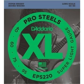 D'Addario EPS220 basszus gitár húrkészlet 40-95 Prosteels, széria XL long scale