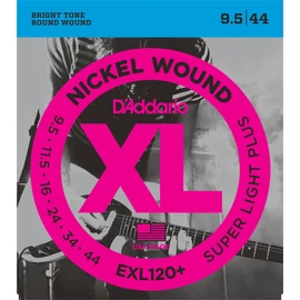 D'Addario EXL120+ elektromos gitár húrkészlet 9,5-44 nikkel, széria XL super lite plus