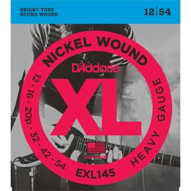 D'Addario EXL145 elektromos gitár húrkészlet 12-54 nikkel, széria XL heavy