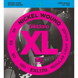 D'Addario EXL170 basszus gitár húrkészlet 45-100 nikkel, széria XL long scale