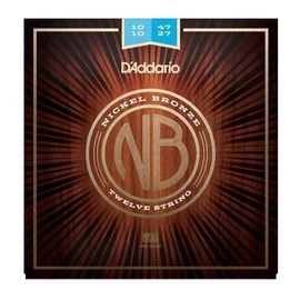 D'Addario NB1047-12 akusztikus gitár húrkészlet 12-húros  10-47, nikel-bronze, extra light