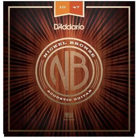 D'Addario NB1047 akusztikus gitár húrkészlet 10-47, nikel-bronze, extra light