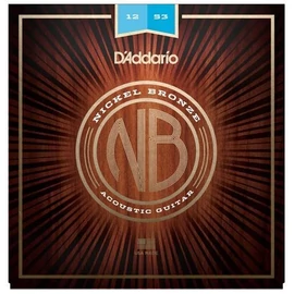 D'Addario NB1253 akusztikus gitár húrkészlet 12-53, nickel-bronze, light