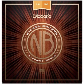 D'Addario NB1256 akusztikus gitár húrkészlet 12-56, nickel-bronze, light top / med botom