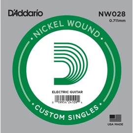 D'Addario NW028 különálló elektromos gitárhúr, nikkel, .028