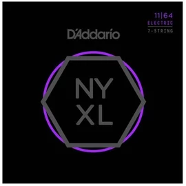 D'Addario NYXL1164 elektromos gitár húrkészlet,  7-húros , 11-64 nikkel, széria NYXL medium