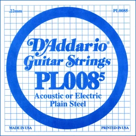 D'Addario PL0085 különálló akusztikus/elektromos gitárhúr, acél, 0085