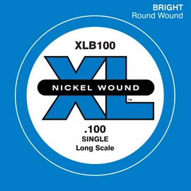 D'Addario XLB100 különálló basszus gitárhúr, nikkel, XL széria 100, long scale