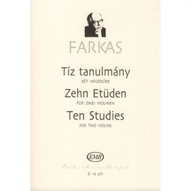 Farkas Ferenc, Turle, Richard  - Tíz tanulmány két hegedűre