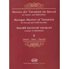 Kállay Gábor  - Barokk mesterek variációi szoprán- és altfurulyára (Duettek continuóval) 2