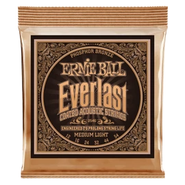 Ernie Ball Everlast Coated P. Bronze Medium Light 12-54