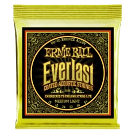 Ernie Ball Everlast Coated Bronze Medium Light 12-54