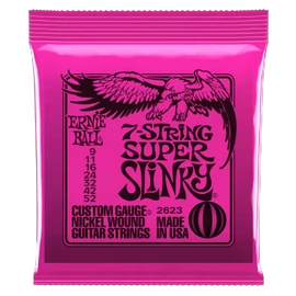 Ernie Ball Nickel Wound 7 Super Slinky 9-52