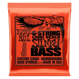 Ernie Ball Nickel Wound 6 String Slinky Long Scale Bass 32-130
