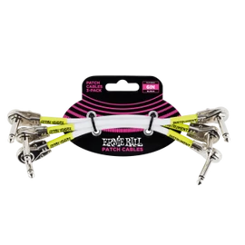 Ernie Ball Ernie Ball Patch Kábel 15cm Lapos Fehér