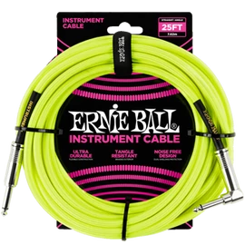 Ernie Ball Ernie Ball Szövetkábel Neonsárga