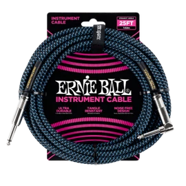 Ernie Ball Ernie Ball Szövetkábel Fekete/Kék