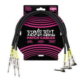 Ernie Ball Ernie Ball Patch Kábel 46cm Fekete