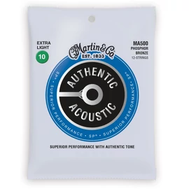 MARTIN MA500 - Authentic Acoustic SP® 92/08 Phosphor Bronze, Extra Light 12-String