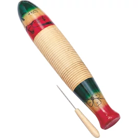 PEACE RH-22 - Fa fogantyús guiro tone block, ütővel