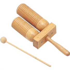 PEACE RH-7 - Dupla fa guiro tone block, ütővel